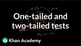 One-tailed and Two-tailed Tests | Inferential Statistics | Probability and Statistics | Khan Academy