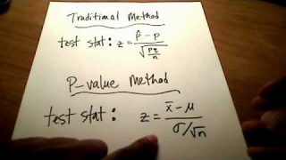 Stats: Hypothesis Testing (P-value Method)